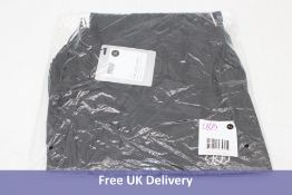 Four Russian Pointe Women's Prelude Shorts, Black/White Piping, Size XL