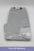 G.P. Company Sweatpant Cargo Diagonal Raised Fleece, Grey, Large