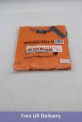 Vanquish Men's Box Logo T-Shirt, Orange, Size XL
