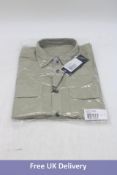 C.P. Company Zipped Overshirt Long Sleeve, Gabardine, X-Large