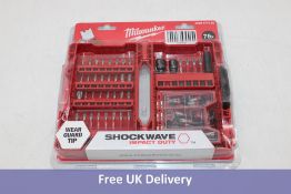 Milwaukee SHOCKWAVE 75 Piece Impact Screwdriver Bit Set