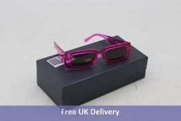 The Attico X Linda Farrow Mini Marfa Sunglasses, Pink