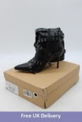 Nii Hai Boots, Black, Size 38, Box Damage