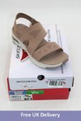 Skechers Woman's Arc Fit Brightest Day Sandals, Mocha, UK 7