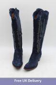 Old Gringo Suede Boots, Maya Blue, Size 8, No Box