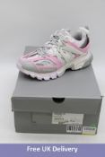 Balenciaga Track LED Sneakers, Pink/White, Size 43