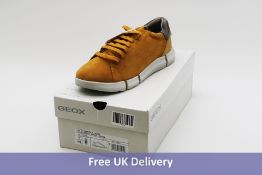 Geox U Adacter Suede Low-Top Trainers, Mustard, UK 7