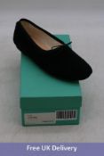 Spelta Woman's Olga Fuzzy Wool Shoes, Black, Size 37.5
