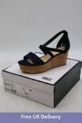 Two pairs of Nine West Women's Violet Sandals, Blue, Size 10W. Boxes damaged