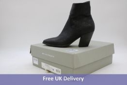 Officine Creative Women's Alexandra Vipera Leather Ankle Boots, Black, EU 39