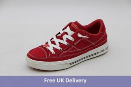 Skechers Arch Fit Arcade Trainers, Red/White, UK 7, No Box