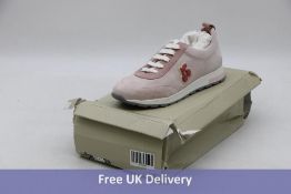 Bonpoint Blueberry Leather Trainers, Pink/Purple, Size 39. Box damaged