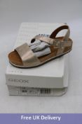 Geox D Spensierata B Women's Sandals, Metallic Gold, UK 2.5. Box damaged