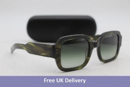 Flatlist Tishkoff Sunglasses, Olive Horn/Olive Gradient Lens 00 2C7, Box and Case Damaged