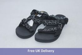 Two Arizona Love Duo Chain Trekky Sandals, Black, EU 38
