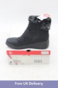 Rieker Antistress Zipper Boots, Black, UK 3