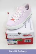 Skechers Woman's Arch Fit Arcade Arcata Trainers, Lilac/White, UK 8. Box damaged