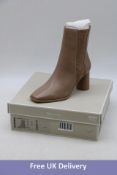 Two pairs of Tamaris Women's Leather Heeled Ankle Boots, Taupe, 1x EU 40, 1x 41
