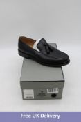 Henry Stevens Men's Haywood Tassel Loafer, Black, UK 9. Box damaged
