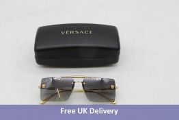 Versace 0VE2245 Sunglasses, Blue/Gold