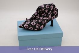 Amy Crookes Lucienne Boots, Lilac Monogram, Size 39