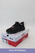Skechers Go Walk Arch Fit Uptown Summer Trainers, Black, UK 6. Box damaged