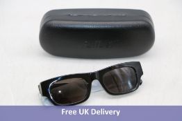 Flatlist Frankie Brick top Solid Sunglasses, Black