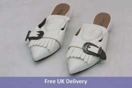 Ganor Dominic Women's Art Marcel Mules, White, Size 39, Slight Marks