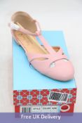Four pairs of Banned Retro Women's Foggy Flowers Shoes, Pink, 3x EU 40, 1x 41