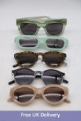 Five Ace & Tate Sunglasses, 1x Allen Sage, 1x Lauryn Cashew Bio, 1x Dexter Chameleon, 1x Stef Mint a