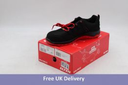 Elton Maddox Low Steel Toecaps, Black/Red, UK 9