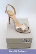 Dee Ocleppo Womens Ankle Strap Sandal, Beige, Size 40. Box damaged