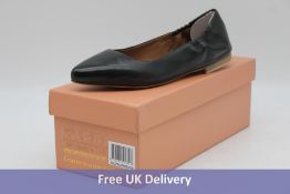 Copenhagen Women's Ballerina Leather Shoes, Black, UK 3