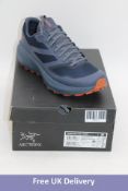 Arc'teryx Norvan 3 GTX Trail Running Trainers, Navy/Orange, UK 8. Box damaged