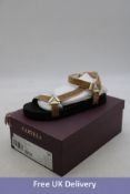 Carvela Women's Block Sandals, Gold, EU 38. Box damaged