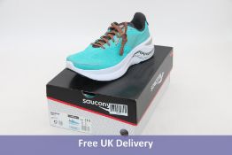 Saucony Endorphin Shift 3 Trainers, Dark Olive Teal/White/Grey, UK 10.5