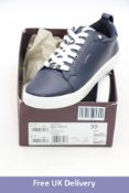 Carvela Women's Joyful Trainers, Navy, Size 39. Box damaged, No Lid