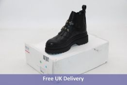 Red Valentino Turati Leather Boots, Black, EU 37. Box damaged