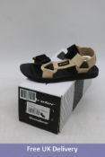 Two pairs of Rider Women's Free Sandals, 1x Black/Beige, 1x Black/Pink, Both UK 3