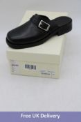 Our Legacy Camion Leather Mules, Black, Size 43