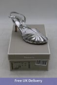 Five pairs of Tamaris Wortmann Silver Heels, 1x EU 36, 1x 37, 2x 38, 1x 39