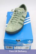 Adidas Salford Sage Trainers, Sage Green/Green, UK 9.5. Box damaged. Used, Good Condition