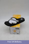 Five pairs of Yellow Box Women's Soriano Clear Sandals, Black, Size 10 M