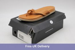 Two pairs of Jones Bootmaker Women's Minod Sandals, Tan, 1x UK 6, 1x UK 7. Box damaged