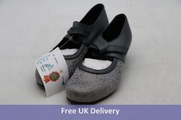 Da Bella Women's Mosaic Shoes, Silver/Grey, Size 6, No Box