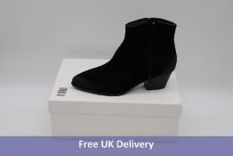 ASH Women's Houston Boots, Black/Black, Size 40. Box damaged