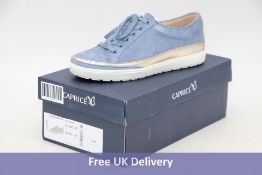 Caprice Women's Manou Trainers, Blue Suede, UK 3.5