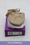 Four Russian Pointe Compass Leather Half Soles, Tan, Size L