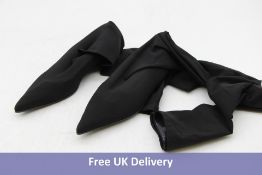 Dolce And Gabbana Woman's Jersey Thigh High Stretch Boots, Black. Used, Marking To Upper And Sole