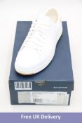 Cole Haan Grandpro Lace Up Leather Tennis Trainers, White, Size 6.5/UK 4.5